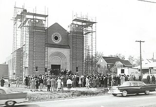 Благословення наріжного каменя новозбудованої церкви Святого Духа у Акроні, ОГ (8 жовтня 1961)