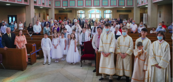 Archbishop Borys visits St. John the Baptist parish in Newark, NJ