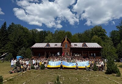 Metropolitan Borys Gudziak Presides at Hierarchical Divine Liturgy Marking the 100th Anniversary of the Plast Camp “Sokil”
