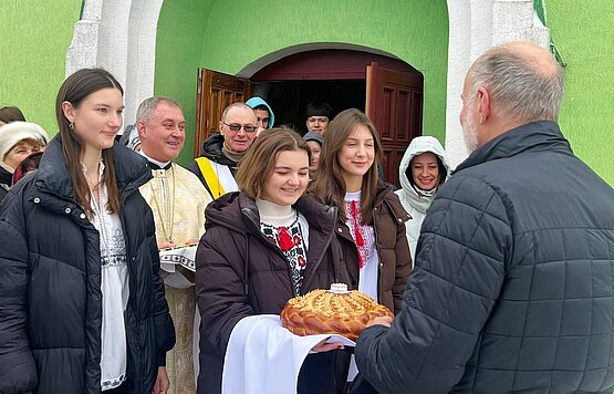 The Visit of Metropolitan Borys Gudziak to Fastiv: Love as a Response to War