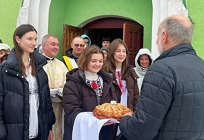 The Visit of Metropolitan Borys Gudziak to Fastiv: Love as a Response to War