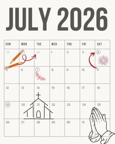 Parish Events - July 2026