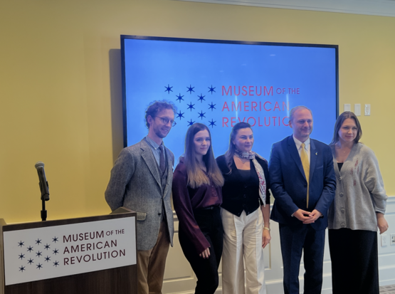 Representatives of the Archeparchy of Philadelphia Attend Launch of Ukrainian-Language Audio Tour at Museum of the American Revolution