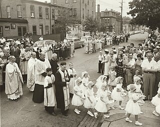 Святкування 50-ліття парафії Різдва Пресвятої Богородиці у Реддінгу, ПА (2 вересня 1956)