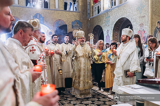 Prayer for Pope Francis in Rome: Metropolitan Borys Concelebrates with Patriarch Sviatoslav