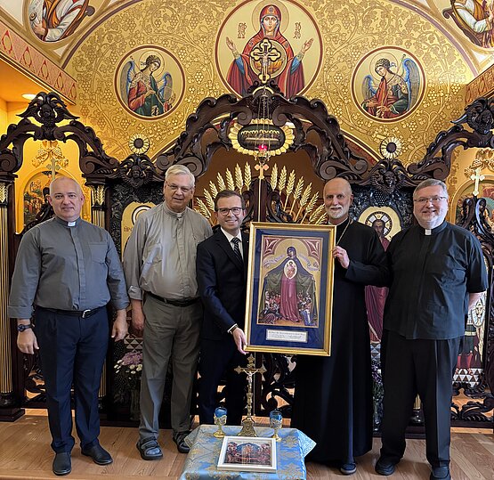 Knights of Columbus Pay Courtesy Visit to Ukrainian Catholic Archeparchy of Philadelphia