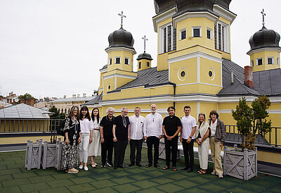Metropolitan Borys Gudziak and a Delegation from the Philadelphia Archeparchy Begin Their Solidarity Visit to Ukraine
