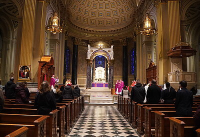 Clergy of the Ukrainian Catholic Archeparchy of Philadelphia Join Day of Prayer for Peace at Cathedral Basilica of Saints Peter and Paul