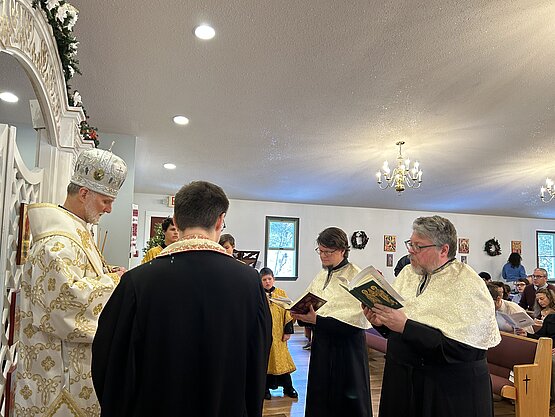 Metropolitan Borys Ordains Two Subdeacons at Saints Joachim and Anna Parish in Virginia