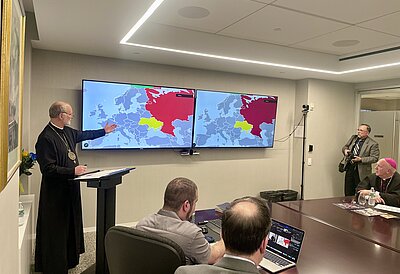 Archbishop Gudziak Speaks on War in Ukraine During CNEWA Presentation