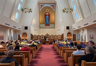 Knights of Columbus East European Dinner and Appreciation Night at the Ukrainian Catholic National Shrine of the Holy Family in Washington.	
