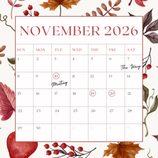 Parish Events: November 2026