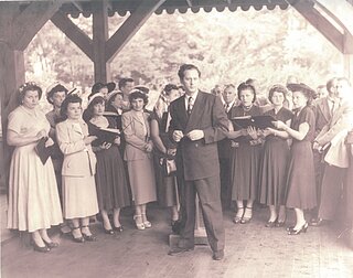 Хор катедри Непорочного Зачаття у Філадельфії з диригентом Іваном Задорожним. (1950).