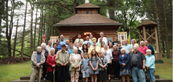 Metropolitan Borys Gudziak led the Liturgy at the Ukrainian Homestead in Lehighton, PA