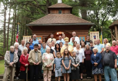 Metropolitan Borys Gudziak led the Liturgy at the Ukrainian Homestead in Lehighton, PA