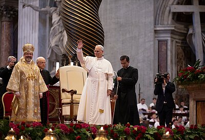 Pilgrims from the Archeparchy of Philadelphia participated in the meeting with Pope Leo XIV During UGCC Jubilee in Rome