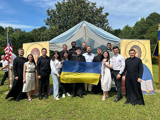 Archbishop Borys Gudziak Joins African American Catholics in Atlanta and Leads Prayer Rally for Ukraine in Georgia
