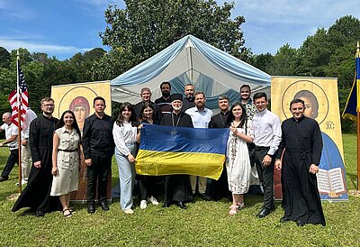 Archbishop Borys Gudziak Joins African American Catholics in Atlanta and Leads Prayer Rally for Ukraine in Georgia