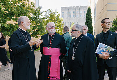 Metropolitan Borys Gudziak Meets with Archbishop Paul Richard Gallagher in Lviv