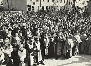 Благословення наріжного каменя катедри Непорочного Зачаття у Філадельфії (Вересень 1966)