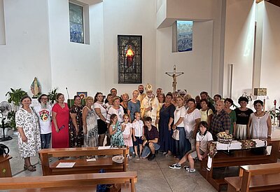Metropolitan Borys Gudziak Visits Ukrainian Community in Follonica, Italy