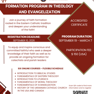 English-language Formation Program in Theology and Evangelization