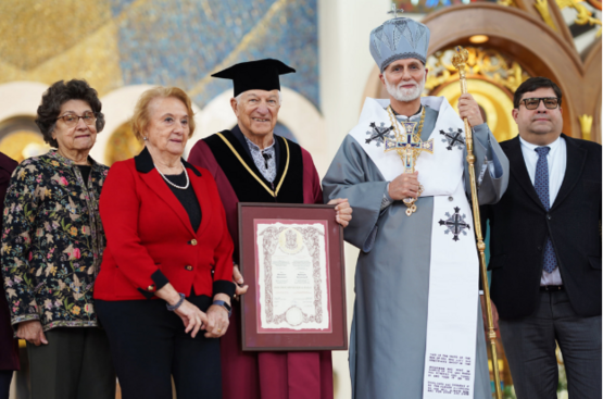 An honorary doctorate of the Ukrainian Catholic University was presented to Michael Yarymovych in Philadelphia
