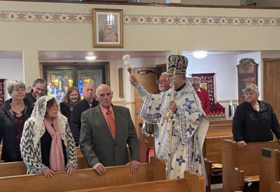 Metropolitan Borys Visits the Ascension of Our Lord Ukrainian Catholic Church in Sayre, PA