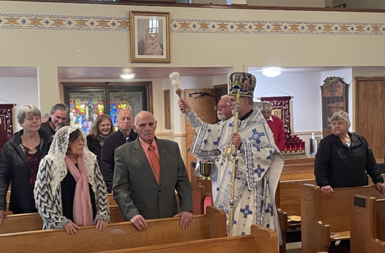 Metropolitan Borys Visits the Ascension of Our Lord Ukrainian Catholic Church in Sayre, PA