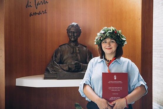 In Rome, Halyna Vasylytsia Defended a Licentiate Thesis on Women in the Catholic Church and Synodality