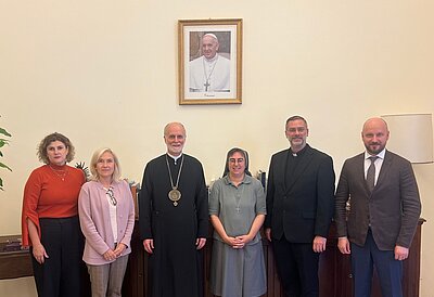 Archbishop Borys Gudziak visited the Dicastery for Promoting Integral Human Development 