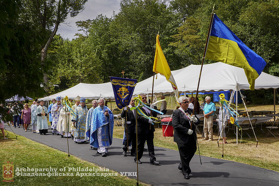 Процесія під час прощі до парафії Успіння Пресвятої Богородиці у Централії, ПА (2022)